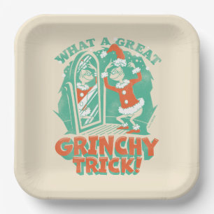 Dr. Seuss What a Great Grinchy Trick! Paper Plate
