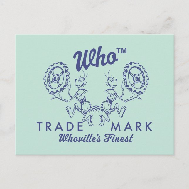 Dr. Seuss | Who-ville's Finest Logo Postcard (Front)