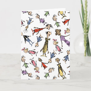 Dr. Seuss Whoville Characters Festive Pattern Card