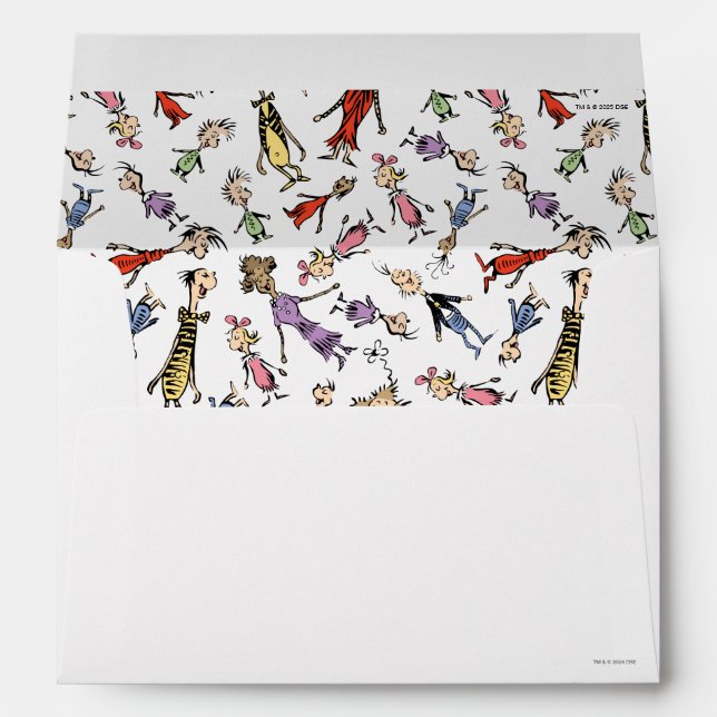 Dr. Seuss Whoville Characters Festive Pattern Envelope (Back (Bottom))