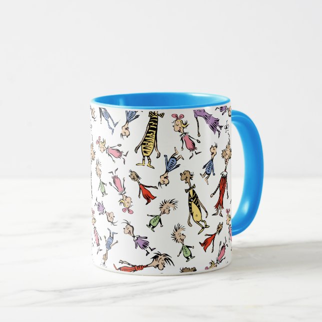 Dr. Seuss Whoville Characters Festive Pattern Mug (Front Right)