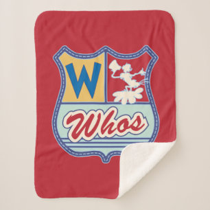 Dr. Seuss   Whoville - Whos Crest Sherpa Blanket