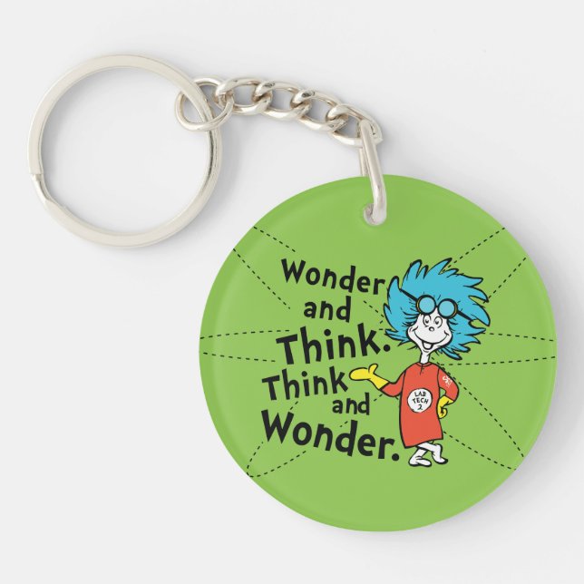 Dr. Seuss | Wonder and Think. Think and Wonder. Key Ring (Front)