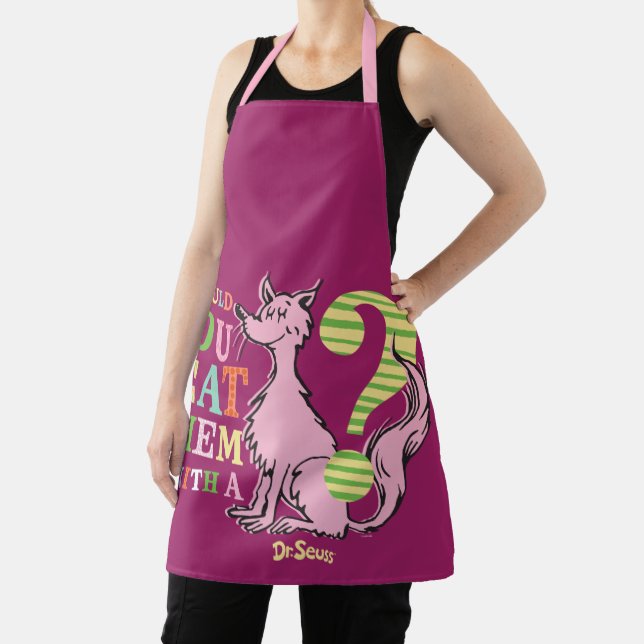 Dr. Seuss | Would You Eat Them With A Fox? Apron (Insitu)