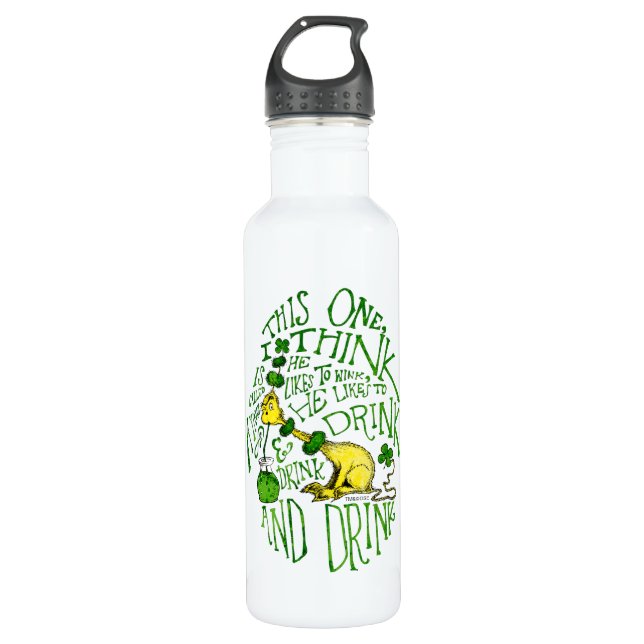 Dr. Seuss | Yink - St. Patrick's Day 710 Ml Water Bottle (Front)