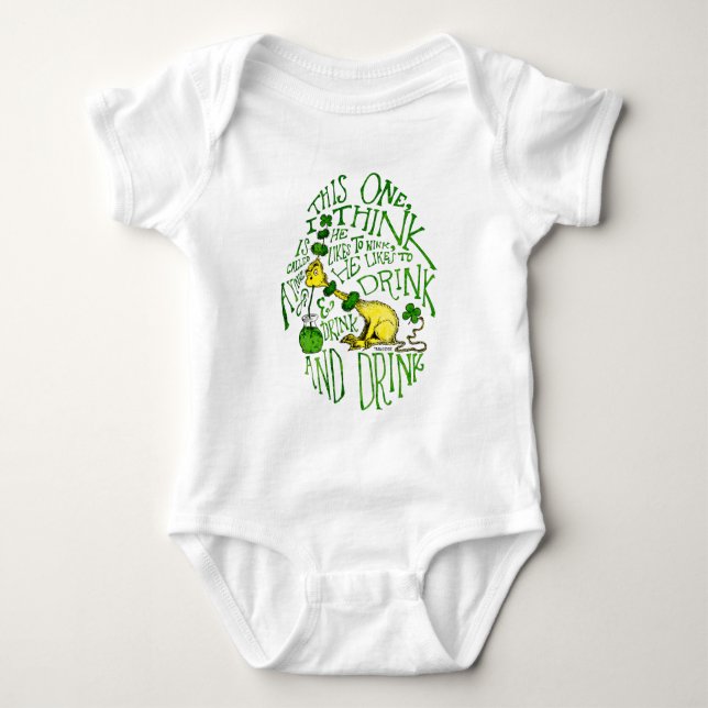 Dr. Seuss | Yink - St. Patrick's Day Baby Bodysuit (Front)