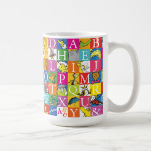 Dr. Seuss's ABC Colourful Block Letter Pattern Coffee Mug