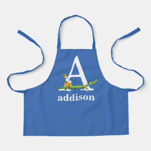Dr. Seuss's ABC: Letter A - White   Add Your Name Apron