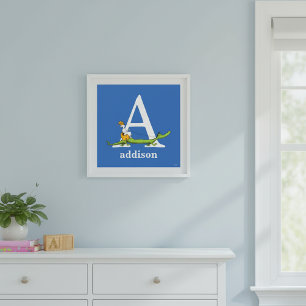 Dr. Seuss's ABC: Letter A - White   Add Your Name Poster