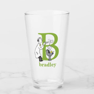Dr. Seuss's ABC: Letter B - Green   Add Your Name Glass