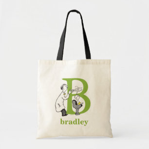 Dr. Seuss's ABC: Letter B - Green Add Your Name Tote Bag