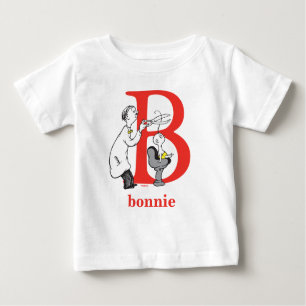 Dr. Seuss's ABC: Letter B - Red Add Your Name Baby T-Shirt