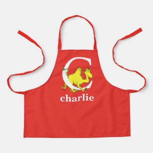 Dr. Seuss's ABC: Letter C - White   Add Your Name Apron
