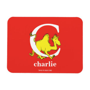 Dr. Seuss's ABC: Letter C - White   Add Your Name Magnet