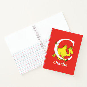Dr. Seuss's ABC: Letter C - White   Add Your Name Notebook