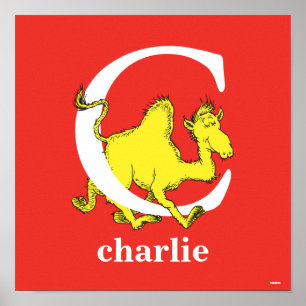 Dr. Seuss's ABC: Letter C - White   Add Your Name Poster