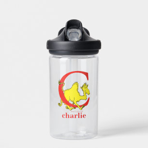 Dr. Seuss's ABC: Letter C - White Add Your Name Water Bottle