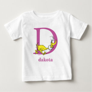 Dr. Seuss's ABC: Letter D - Purple Add Your Name Baby T-Shirt