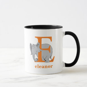 Dr. Seuss's ABC: Letter E - Orange   Add Your Name Mug