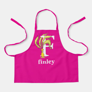 Dr. Seuss's ABC: Letter F - White   Add Your Name Apron