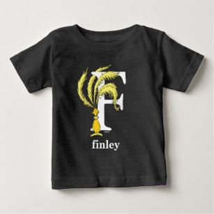 Dr. Seuss's ABC: Letter F - White | Add Your Name Baby T-Shirt