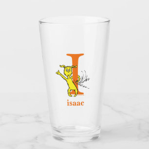 Dr. Seuss's ABC: Letter I - Orange   Add Your Name Glass