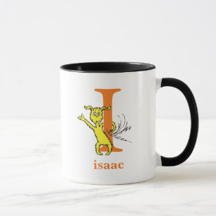 Dr. Seuss's ABC: Letter I - Orange Add Your Name Mug