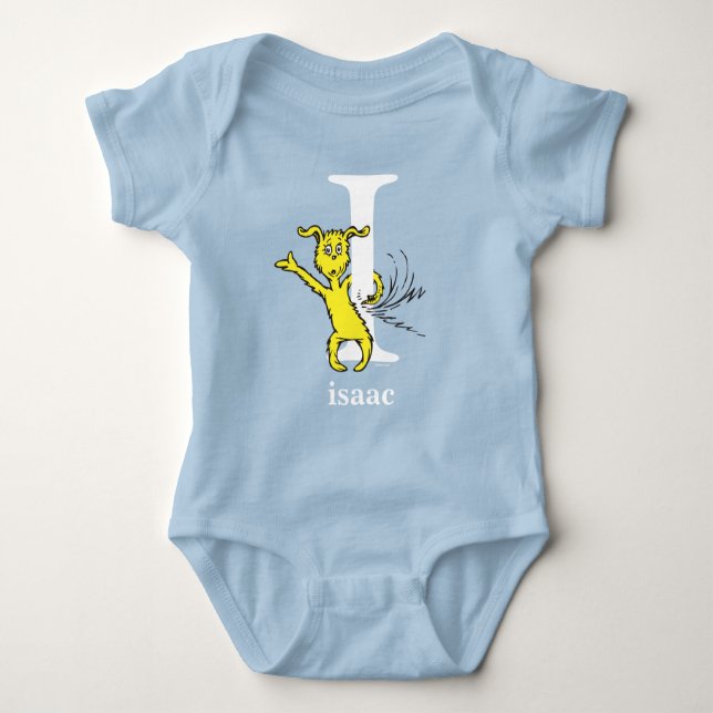 Dr. Seuss's ABC: Letter I - White | Add Your Name Baby Bodysuit (Front)