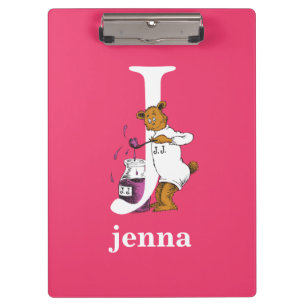 Dr. Seuss's ABC: Letter J - White   Add Your Name Clipboard