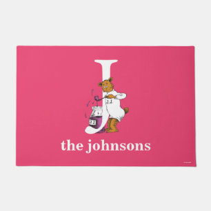 Dr. Seuss's ABC: Letter J - White   Add Your Name Doormat