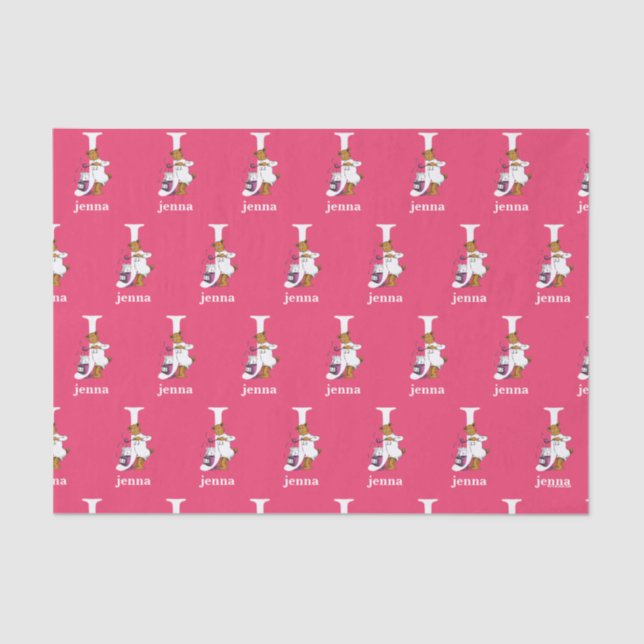 Dr. Seuss's ABC: Letter J - White | Add Your Name Tissue Paper (Front)