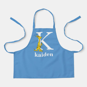 Dr. Seuss's ABC: Letter K - White   Add Your Name Apron