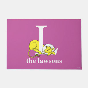 Dr. Seuss's ABC: Letter L - White   Add Your Name Doormat