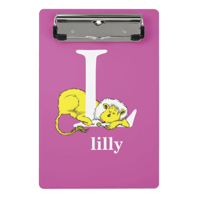 Dr. Seuss's ABC: Letter L - White | Add Your Name Mini Clipboard (Front)