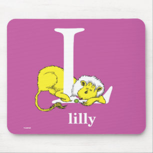 Dr. Seuss's ABC: Letter L - White   Add Your Name Mouse Pad