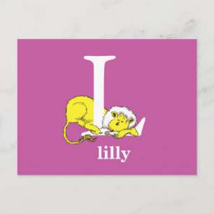Dr. Seuss's ABC: Letter L - White Add Your Name Postcard