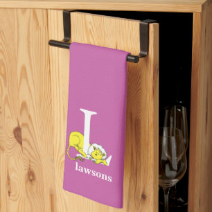 Dr. Seuss's ABC: Letter L - White   Add Your Name Tea Towel