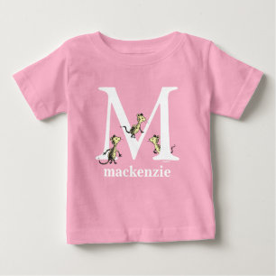 Dr. Seuss's ABC: Letter M - White   Add Your Name Baby T-Shirt