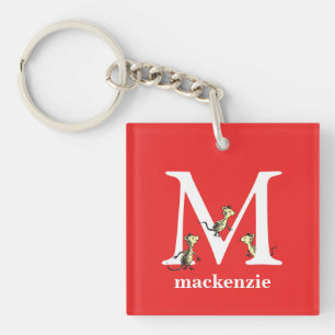 Dr. Seuss's ABC: Letter M - White   Add Your Name Key Ring