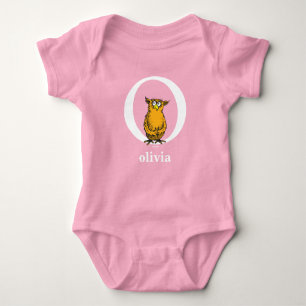 Dr. Seuss's ABC: Letter O - White Add Your Name Baby Bodysuit