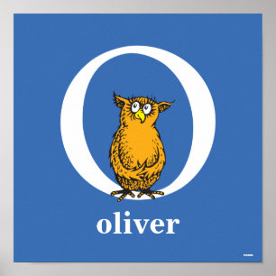 Dr. Seuss's ABC: Letter O - White   Add Your Name Poster