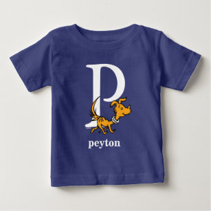 Dr. Seuss's ABC: Letter P - White | Add Your Name Baby T-Shirt