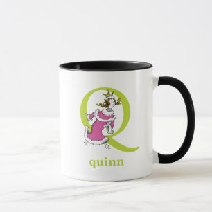 Dr. Seuss's ABC: Letter Q - Green   Add Your Name Mug