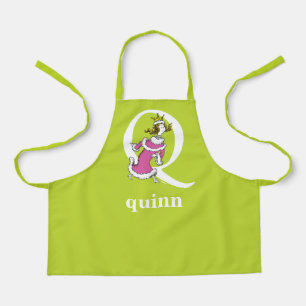 Dr. Seuss's ABC: Letter Q - White   Add Your Name Apron