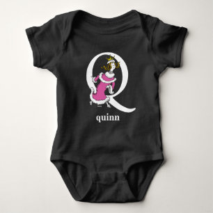 Dr. Seuss's ABC: Letter Q - White Add Your Name Baby Bodysuit