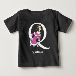 Dr. Seuss's ABC: Letter Q - White   Add Your Name Baby T-Shirt