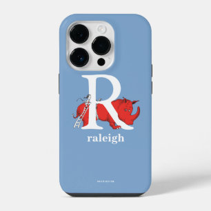 Dr. Seuss's ABC: Letter R - White Add Your Name iPhone 14 Pro Case