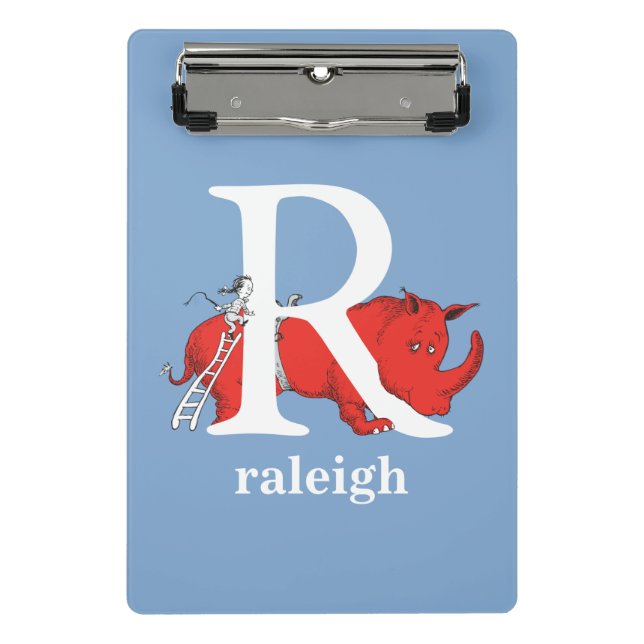 Dr. Seuss's ABC: Letter R - White | Add Your Name Mini Clipboard (Front)