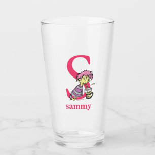 Dr. Seuss's ABC: Letter S - Pink   Add Your Name Glass