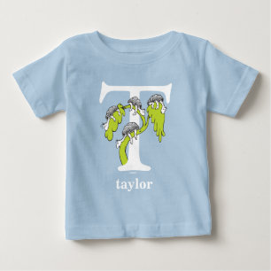 Dr. Seuss's ABC: Letter T - White   Add Your Name Baby T-Shirt